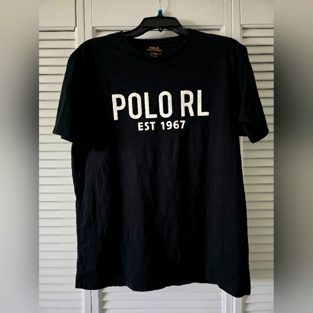 Ralph Lauren Polo T-Shirt Classic Collection Bold Letters RL T-Shirt Size Medium